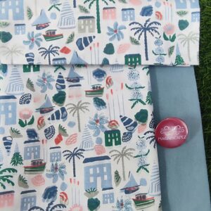 Queen size bedsheet.