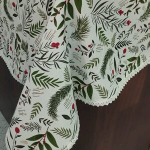 Table Cloth with Lace.