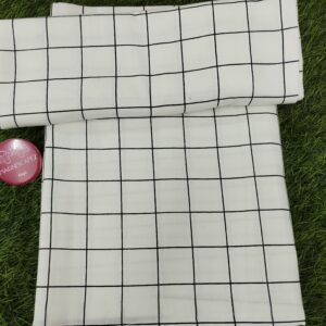 Black and White Checkmate Print Single Size Bedsheet.