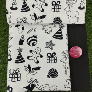 Christmas Theme Print Queen Size Bedsheet.