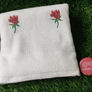 Cross stitch embroidery Bath Towels.
